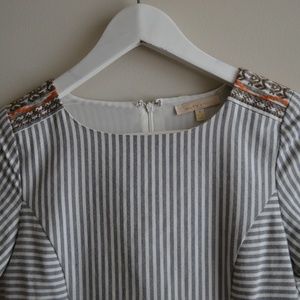 UnderSkies: blue and white pinstripe dress